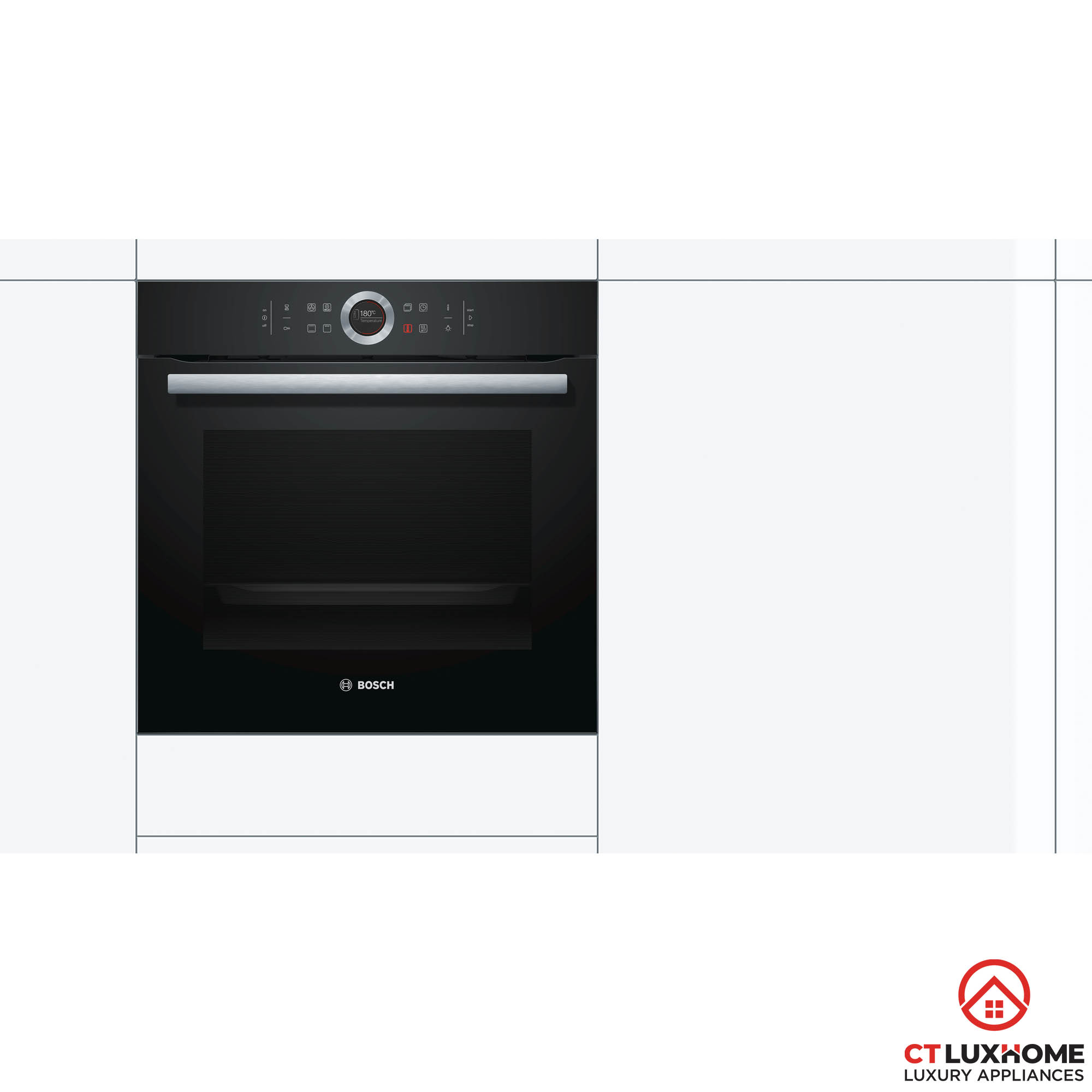 LÒ NƯỚNG ÂM TỦ BOSCH HBG633BB1B SERIE 8 71L AUTOPILOT 10