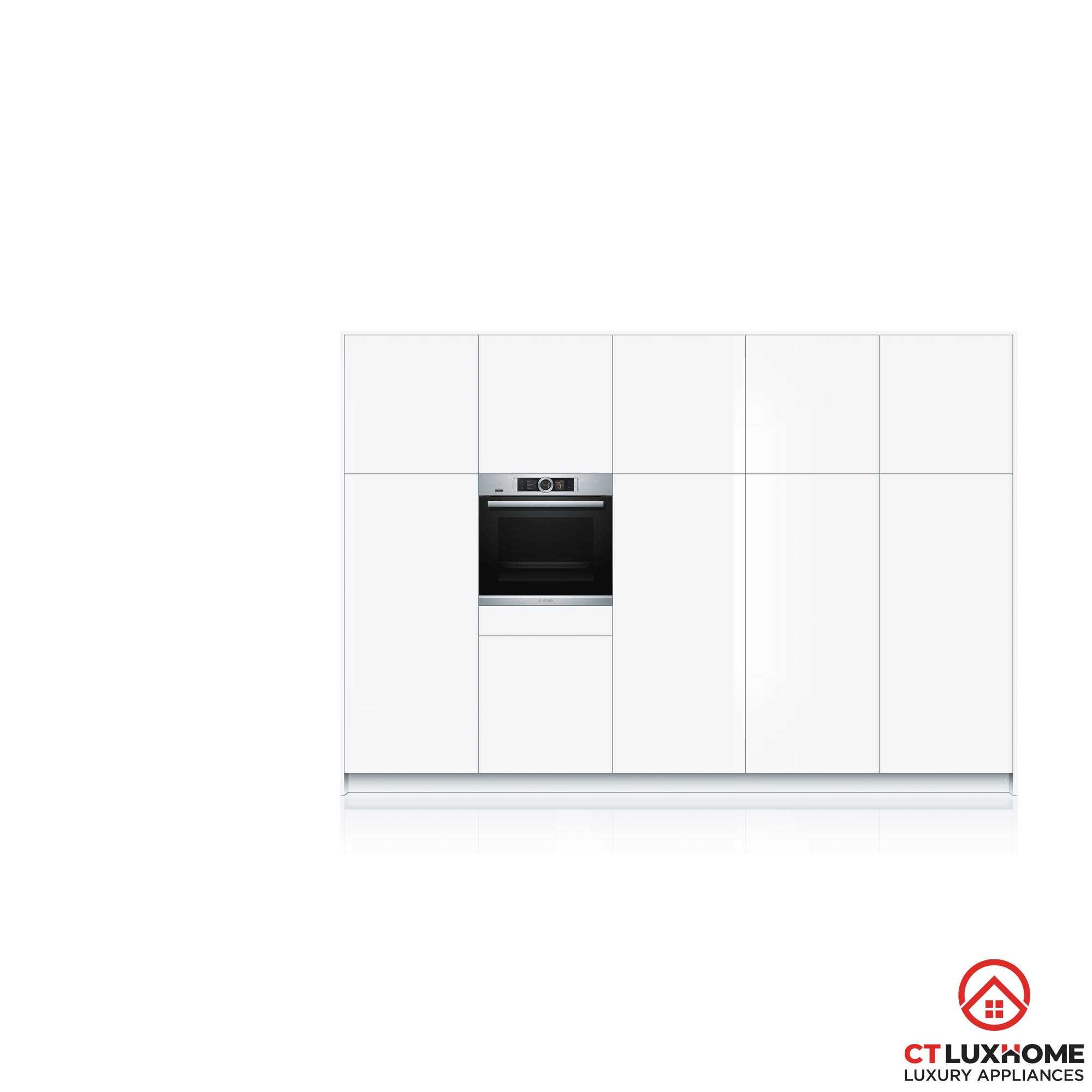 LÒ NƯỚNG BOSCH HBG6764S6B SERIE 8 71L ÂM TỦ NHIỆT PHÂN