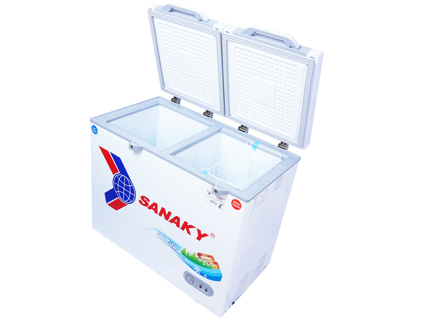 Tủ đông mặt kính cường lực Sanaky VH-2899W2KD