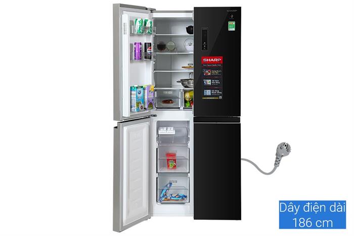Tủ lạnh Sharp Inverter Multi Door 421 lít SJ-FXP510VG-BK