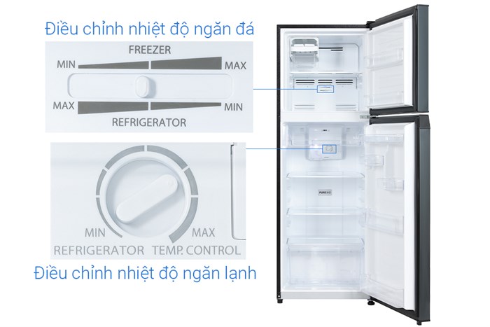 Tủ lạnh Toshiba Inverter 194 lít GR-RT252WE-PMV(52)