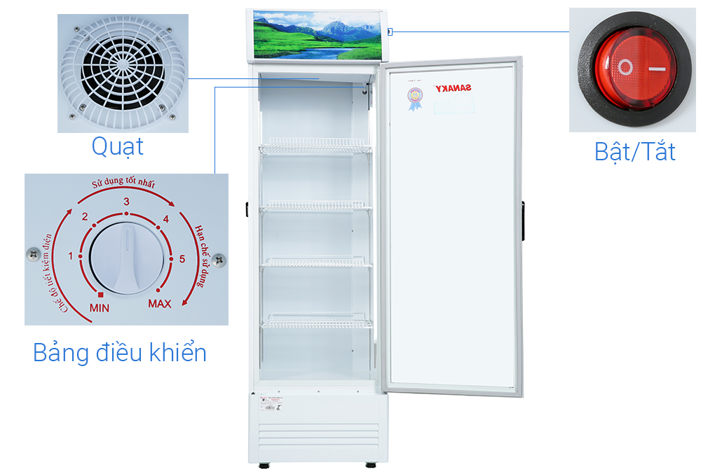 Tủ mát Sanaky 350 lít VH-3589K