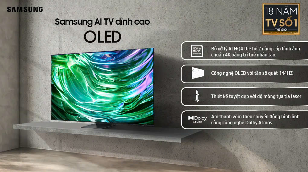 Smart Tivi OLED Samsung 4K 55 inch QA55S90D
