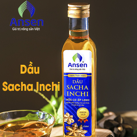 Dầu Sacha Inchi ép lạnh nguyên chất 120ml