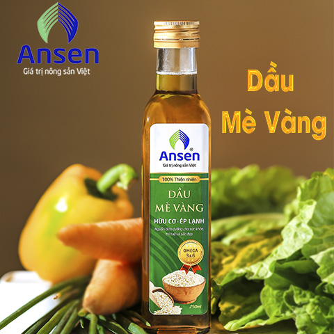 Dầu Mè Vàng ép lạnh nguyên chất 500ml