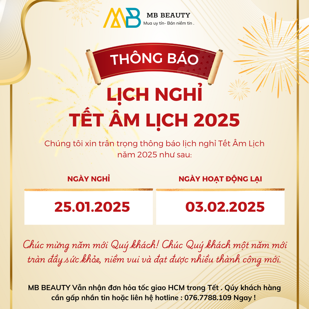 📢 THÔNG BÁO LỊCH NGHỈ TẾT NGUYÊN ĐÁN 2025 🌸🎉