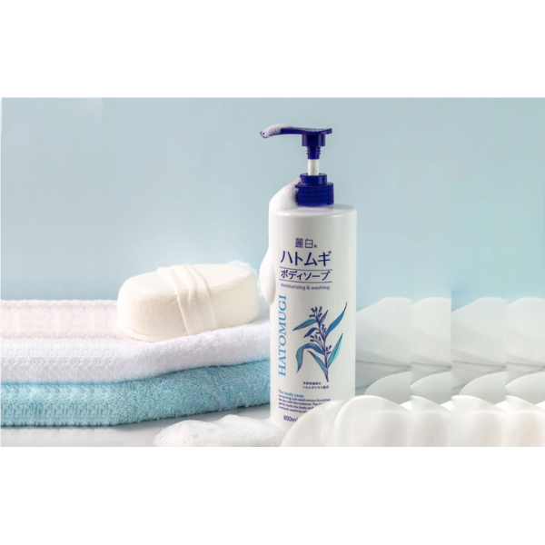 Review sữa tắm dưỡng ẩm trắng da Hatomugi Hạt Ý Dĩ 600ml - 800ml