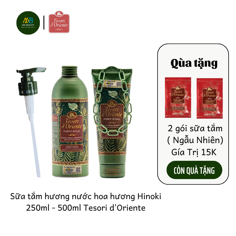 Sữa Tắm Hương Nước Hoa Tesori D'Oriente Hương Hinoki 250ml-500ml