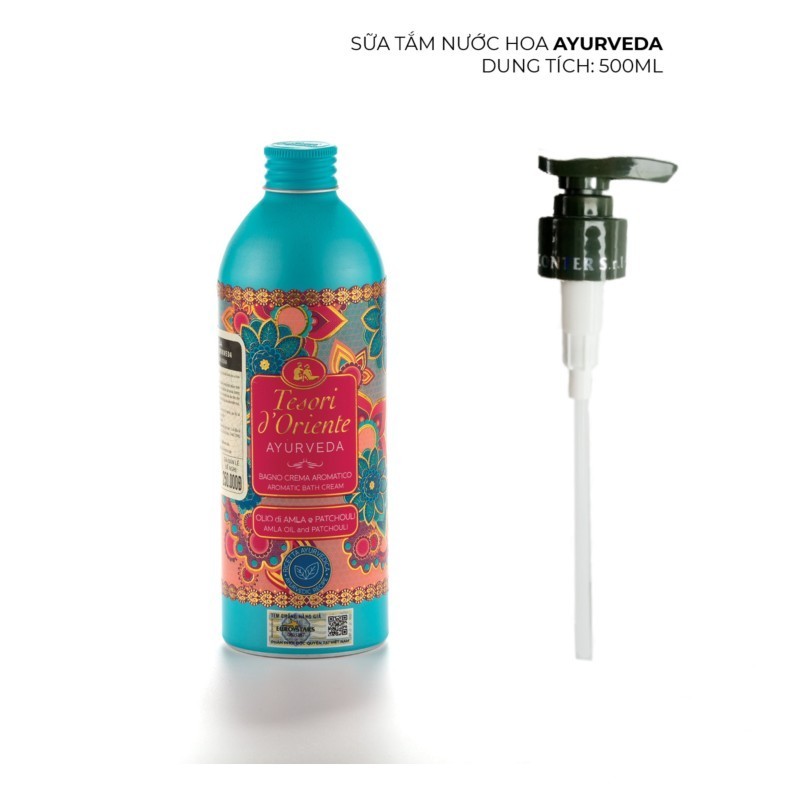 Sữa Tắm Hương Nước Hoa Ayurveda Tesori d'Oriente 250ml-500ml