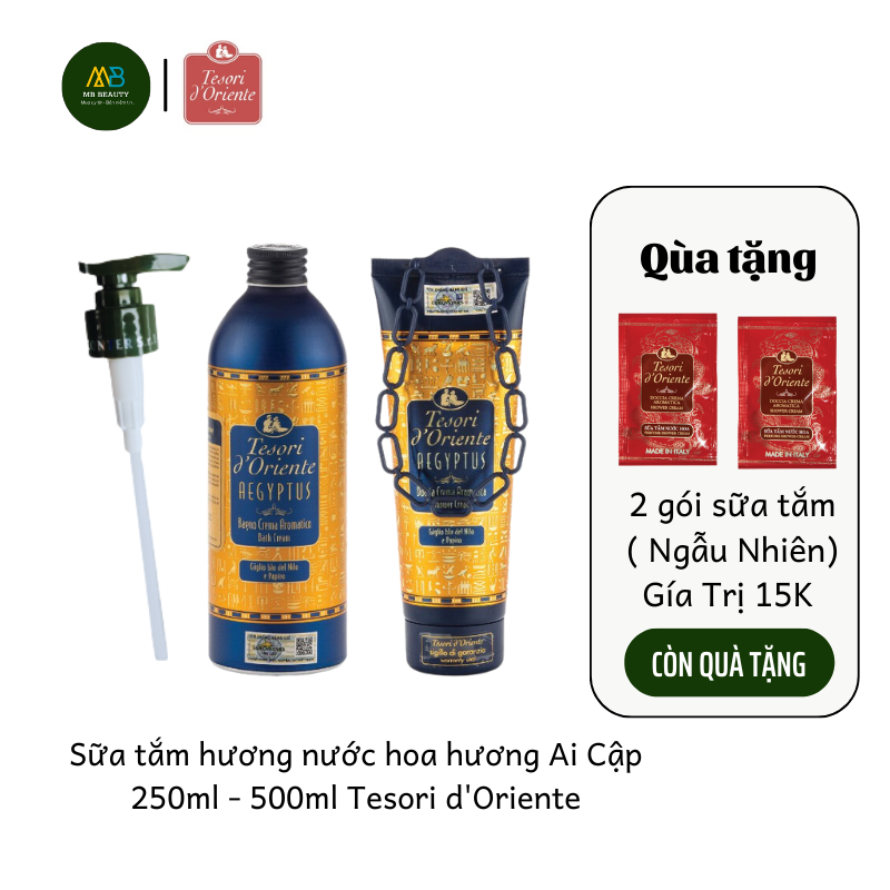 Sữa Tắm Hương Nước Hoa Ai Cập Tesori d'Oriente 250ml-500ml