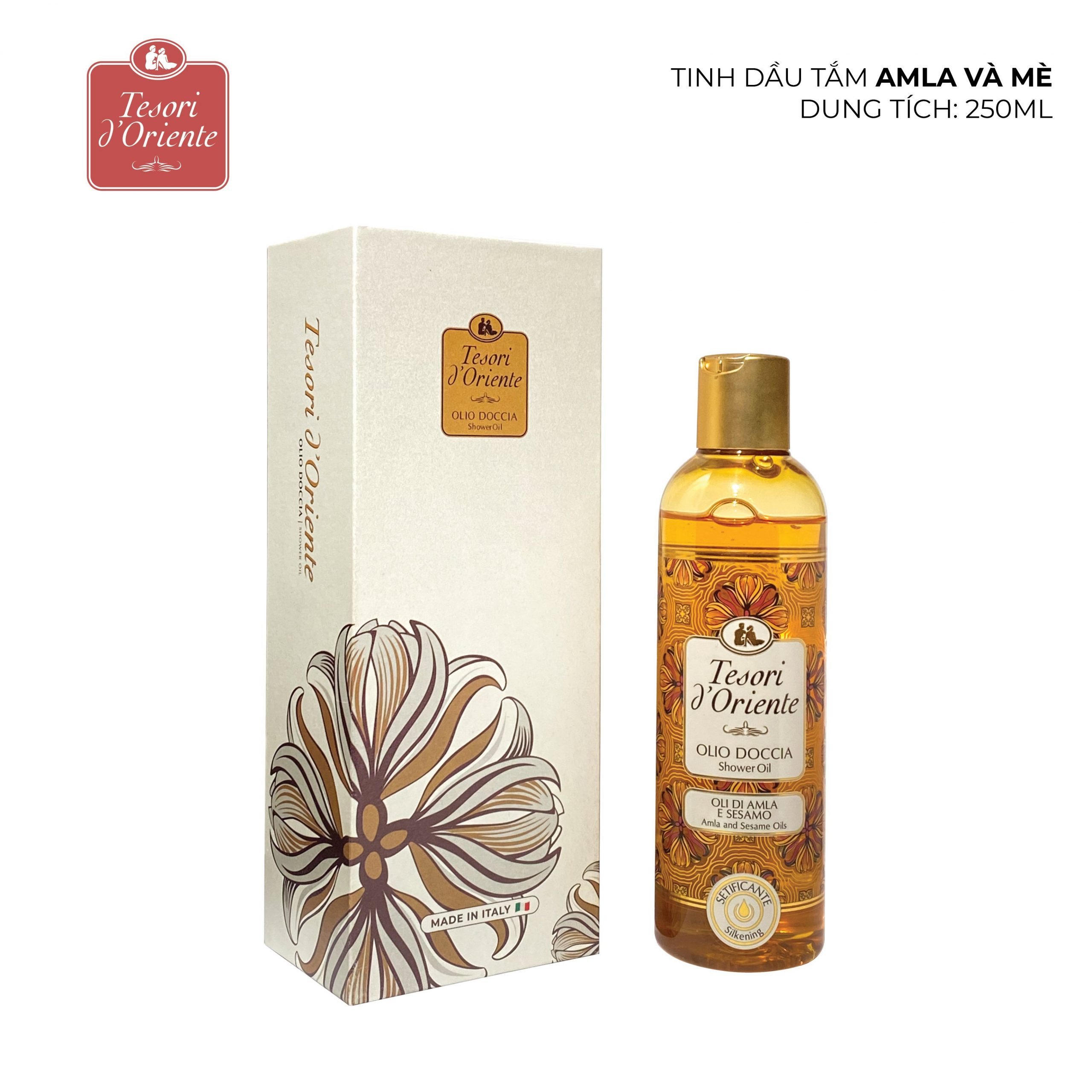 Tinh Dầu Tắm Alma Và Dầu Mè 250ml Tesori d'Oriente