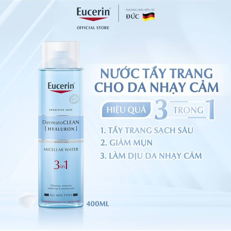 Nước Tẩy Trang Eucerin Dịu Nhẹ Cho Da Nhạy Cảm 400ml