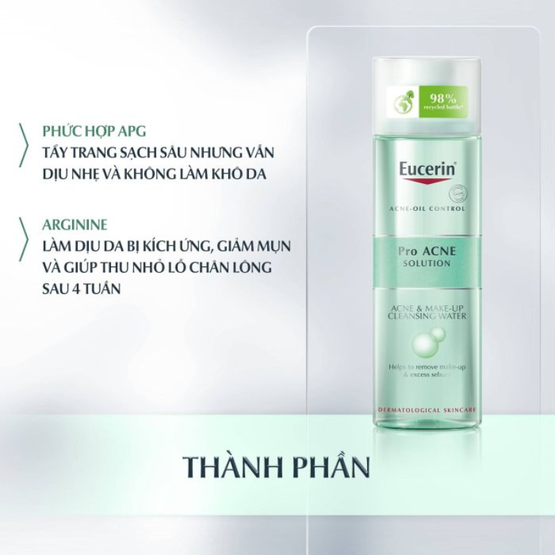 Nước Tẩy Trang Eucerin Dành Cho Da Nhờn Mụn 200ml