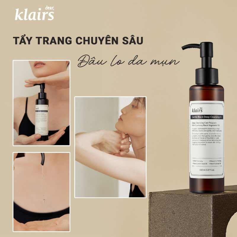 Dầu Tẩy Trang Klairs Làm Sạch Sâu Cho Mọi Loại Da 150ml