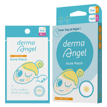 Miếng Dán Mụn Derma Angel Dùng Cho Ngày & Đêm 18 Miếng Acne Patch For Day & Night MB Beauty