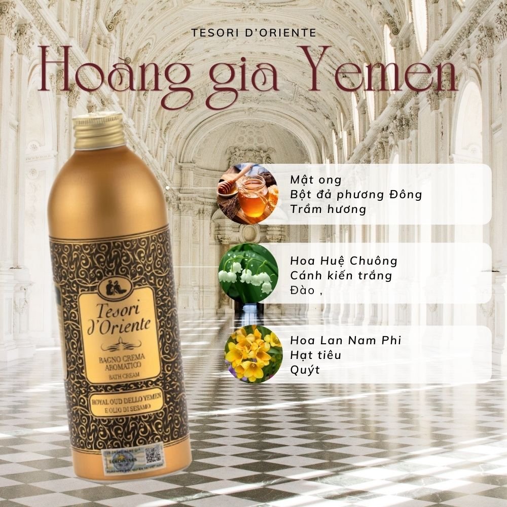 Sữa Tắm Hương Nước Hoa Tesori d'Oriente Hương Hoàng Gia 250ml-500ml