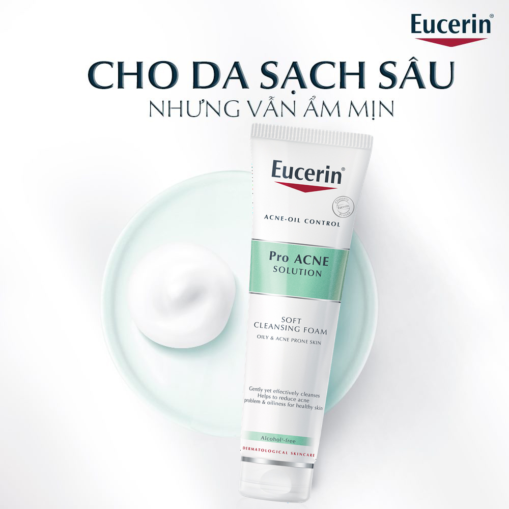 Sữa Rửa Mặt Eucerin Dạng Bọt Sạch Sâu Cho Da Nhờn 150g