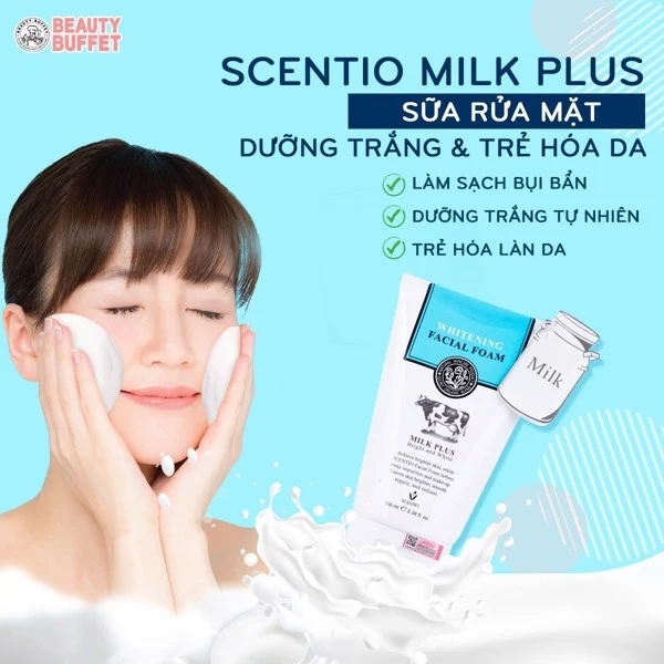 Sữa Rửa Mặt Beauty Buffet Scentio Milk Plus 100ml