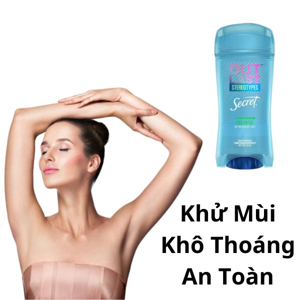 Lăn Nách Secret Khử Mùi Khô Thoáng 73g ( dạng gel )