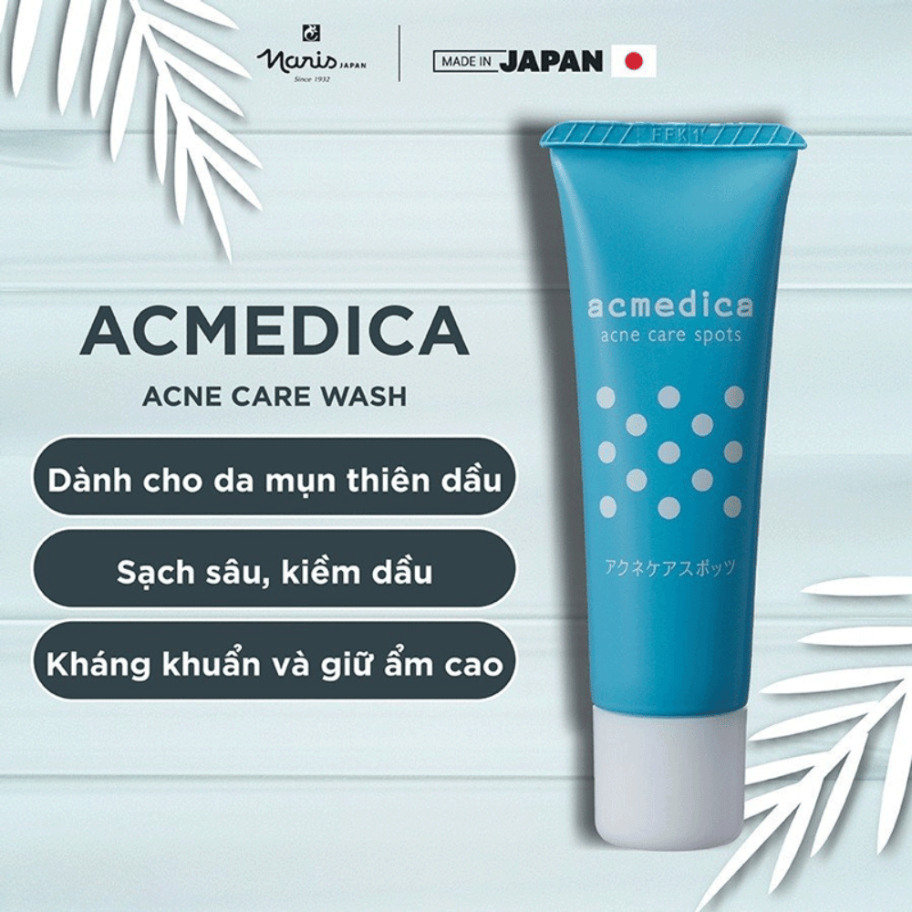 Sữa Rửa Mặt Naris Acmedica Dành Cho Da Mụn 100g Acne Care Wash