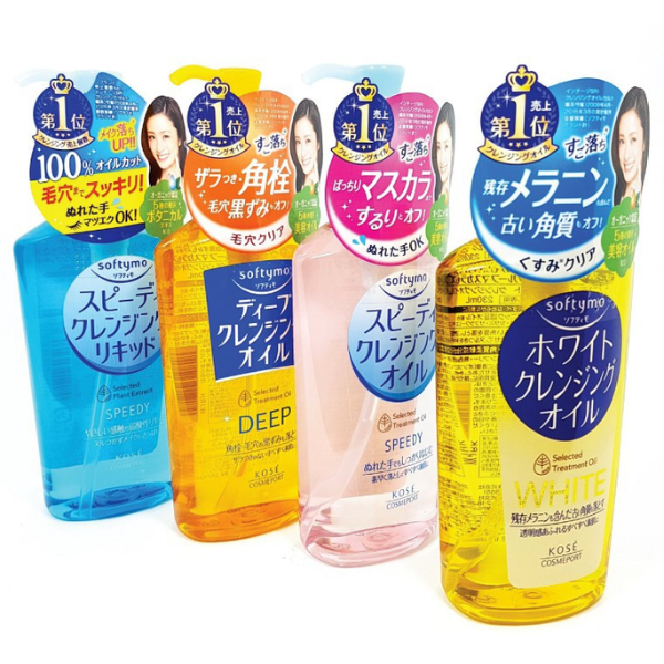 Dầu Tẩy Trang Kose Softymo Chuyên Làm Sạch 230ml (đủ màu)