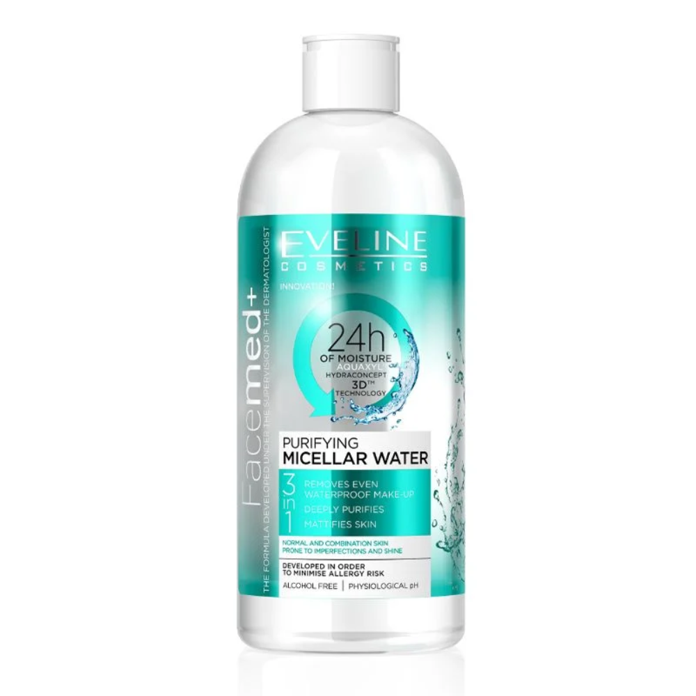 Nước Tẩy Trang Eveline Da Thường, Da Dầu, Da Hỗn Hợp 400ml