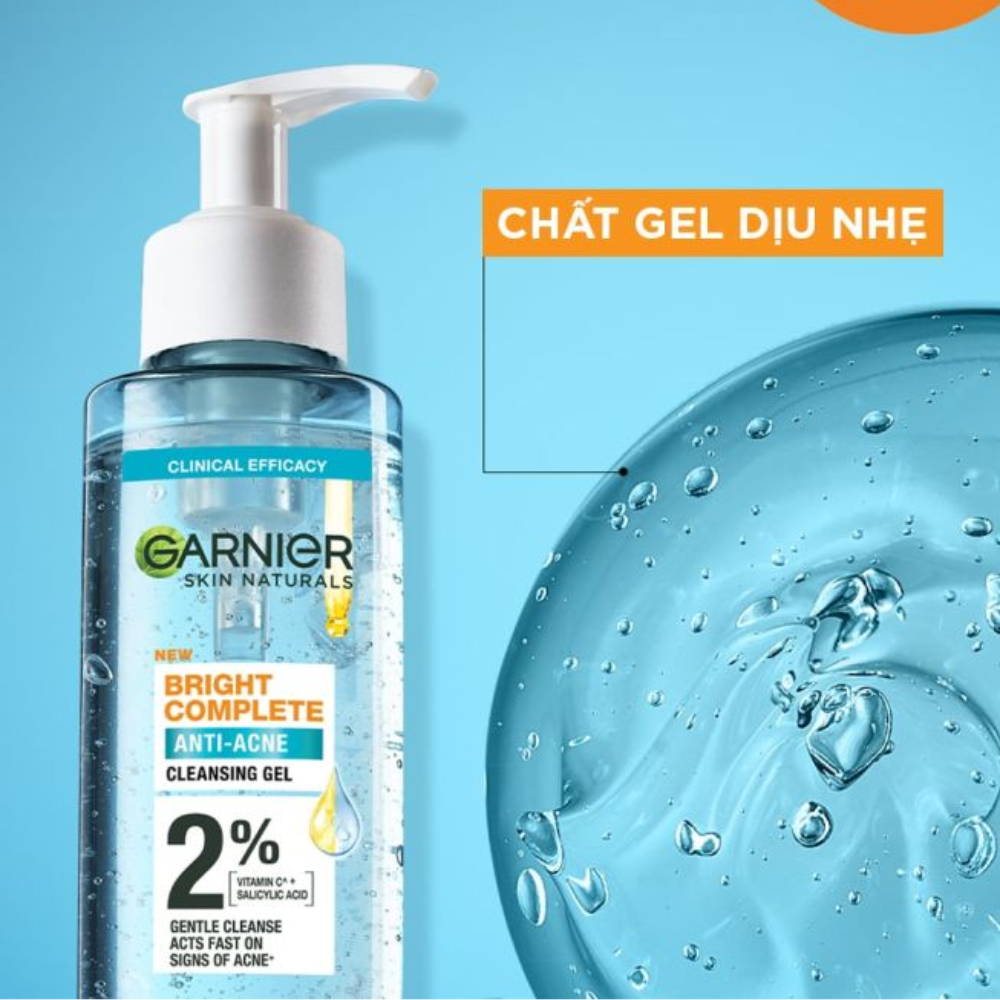Gel Rửa Mặt Garnier Sạch Thoáng Dịu Nhẹ Cho Da Dầu Mụn 120ml