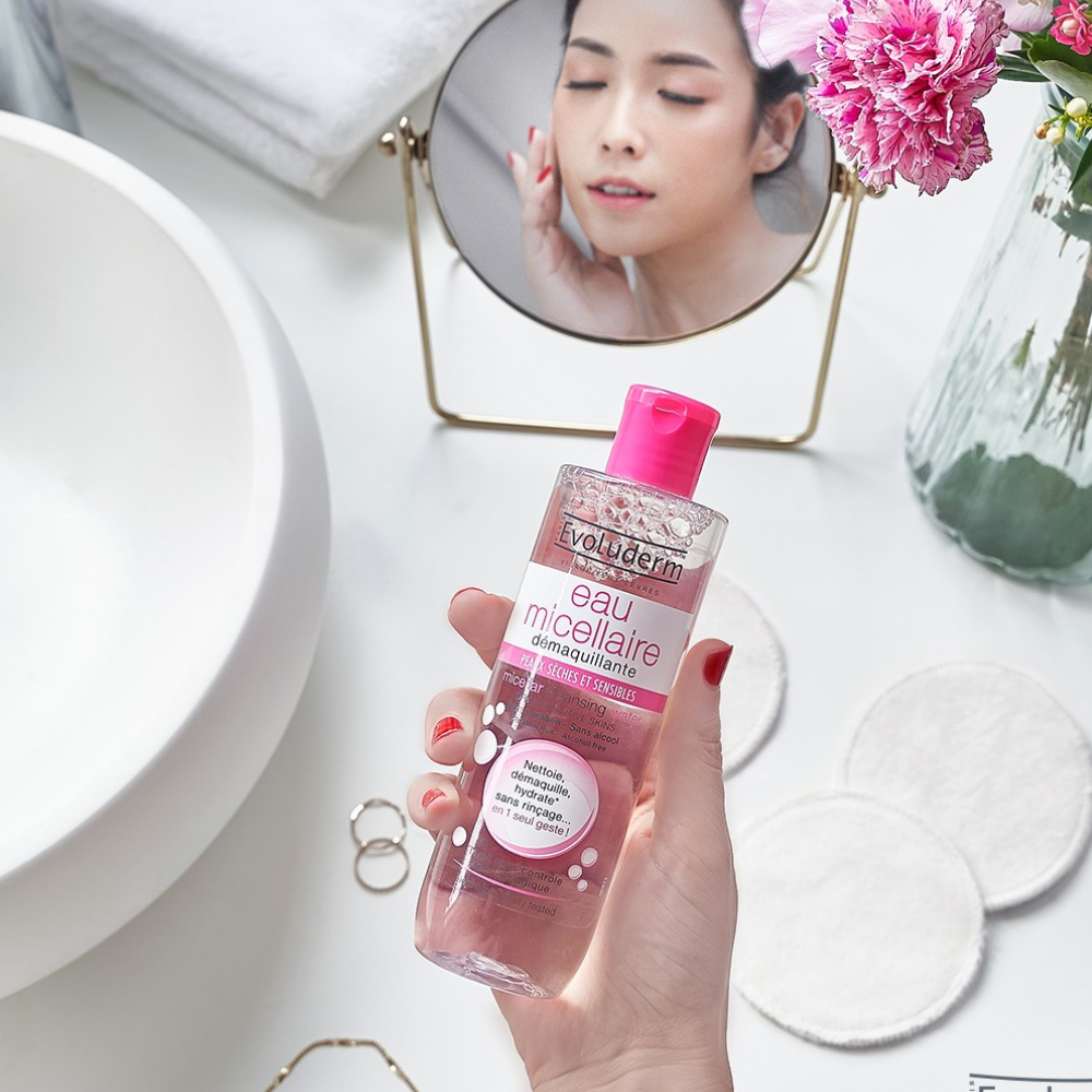 Nước Tẩy Trang Evoluderm Cho Da Khô Và Nhạy Cảm 500ml