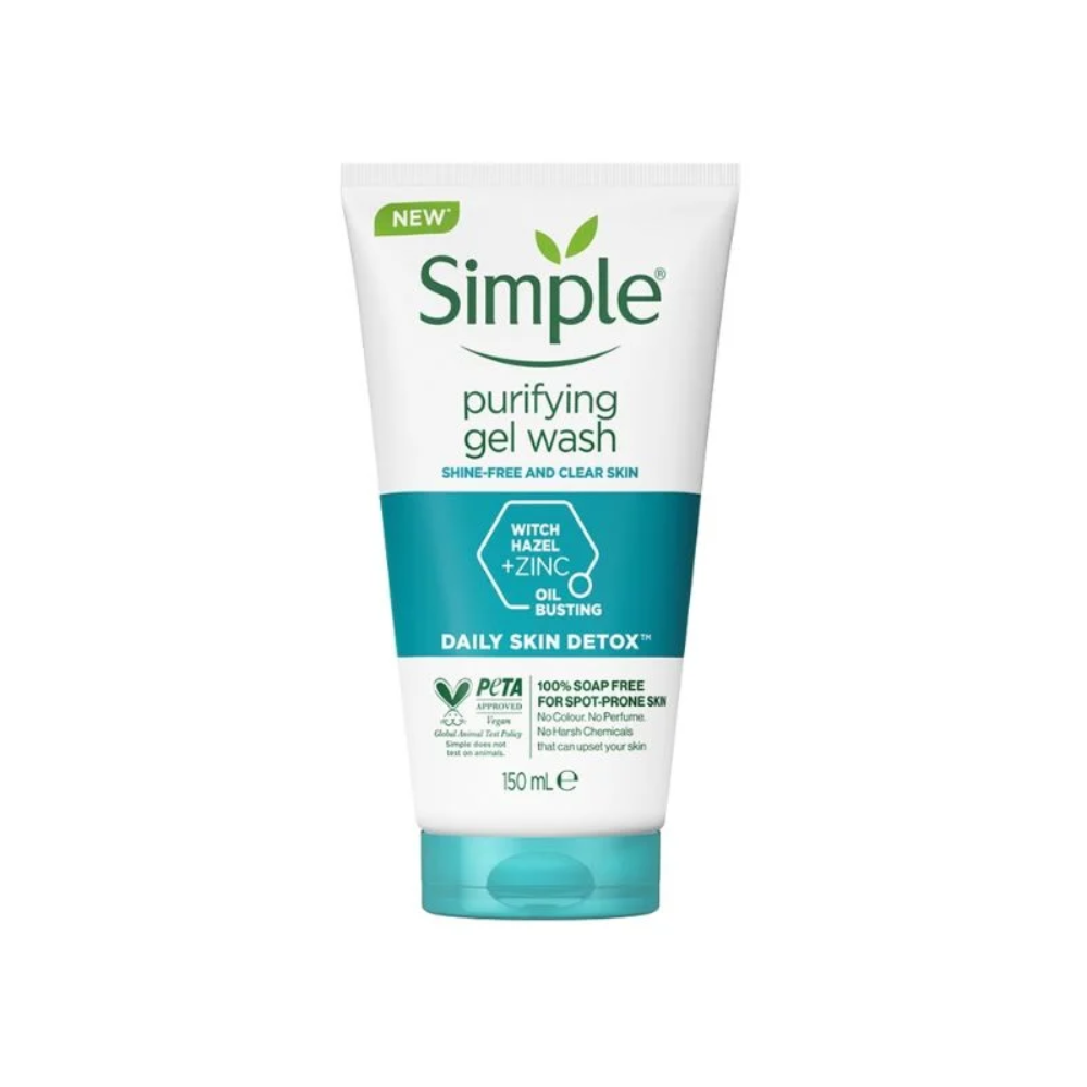 Gel Rửa Mặt Simple Thanh Khiết, Giảm Bóng Nhờn 150ml Purifying Gel Wash