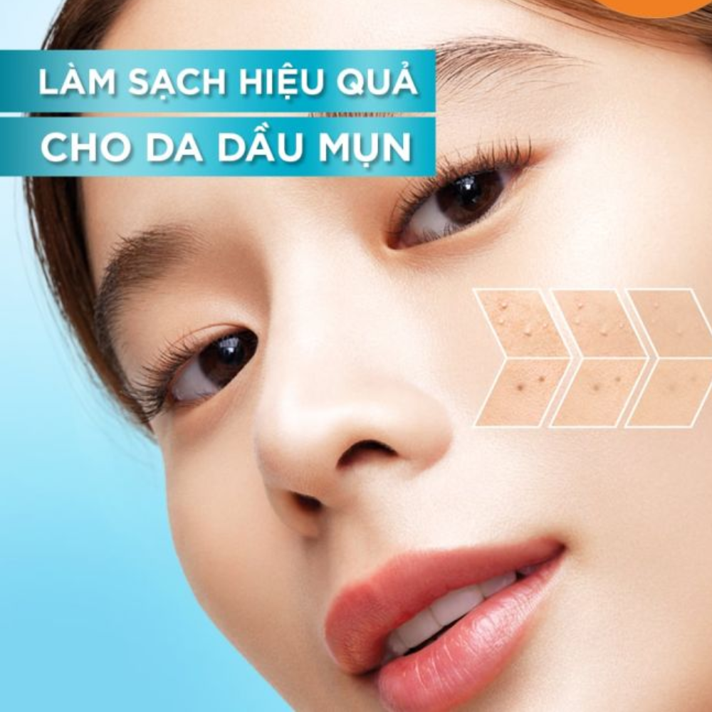 Gel Rửa Mặt Garnier Sạch Thoáng Dịu Nhẹ Cho Da Dầu Mụn 120ml