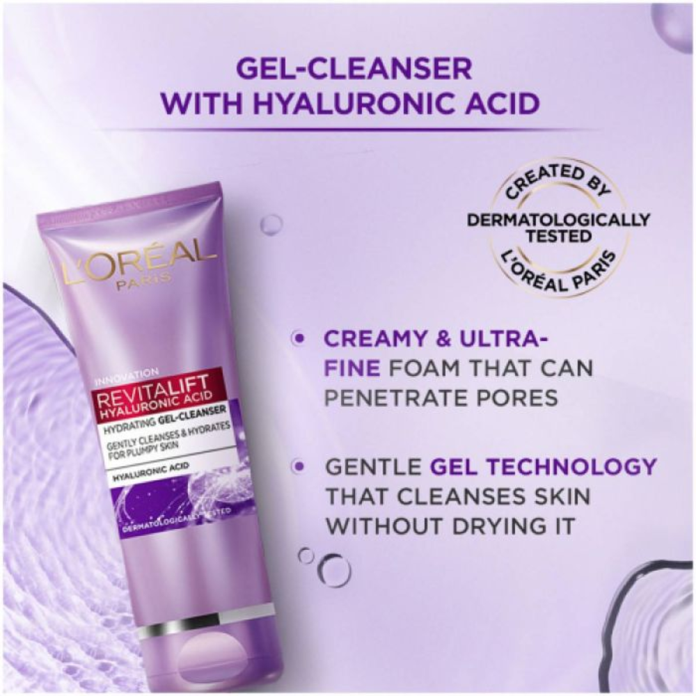Sữa Rửa Mặt L'Oreal Paris Giúp Cấp Ẩm Và Làm Căng Mịn Da 100ml