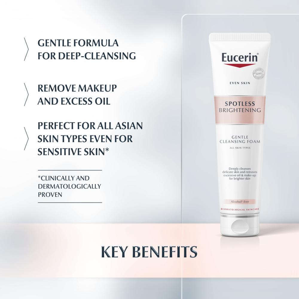 Sữa Rửa Mặt Eucerin Tạo Bọt Làm Sáng Da 150gr