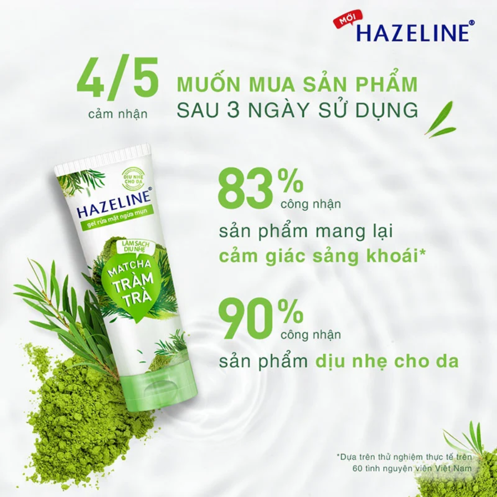 Sữa Rửa Mặt Hazeline Có Thành Phần Từ Thiên Nhiên 100g