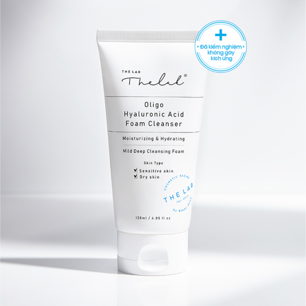 Sữa Rửa Mặt The Lab Tạo Bọt Sạch Sâu & Dưỡng Ẩm Da 120ml Oligo Hyaluronic Acid Foam Cleanser