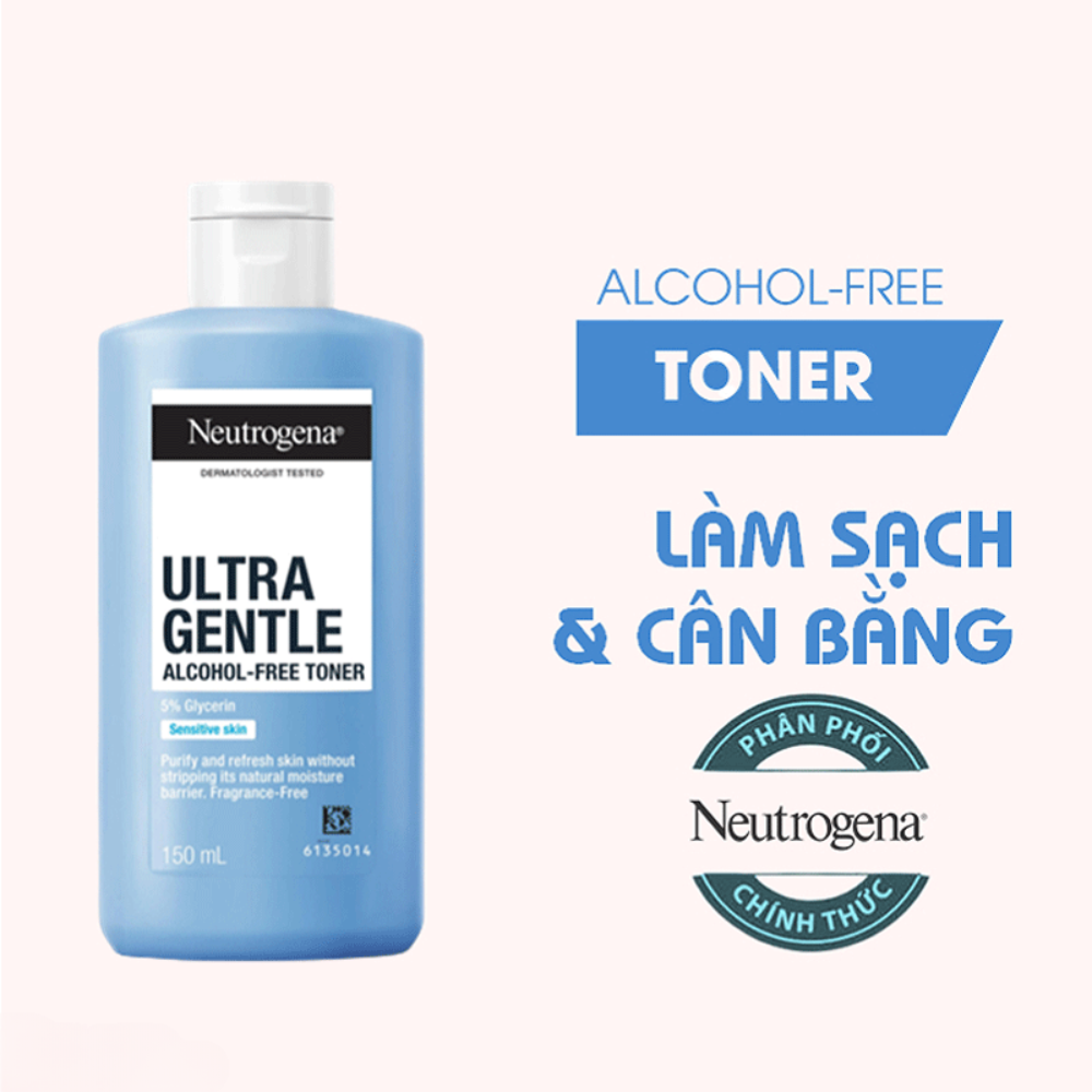 Nước Hoa Hồng Neutrogena Không Chứa Cồn 150ml Alcohol Free Toner