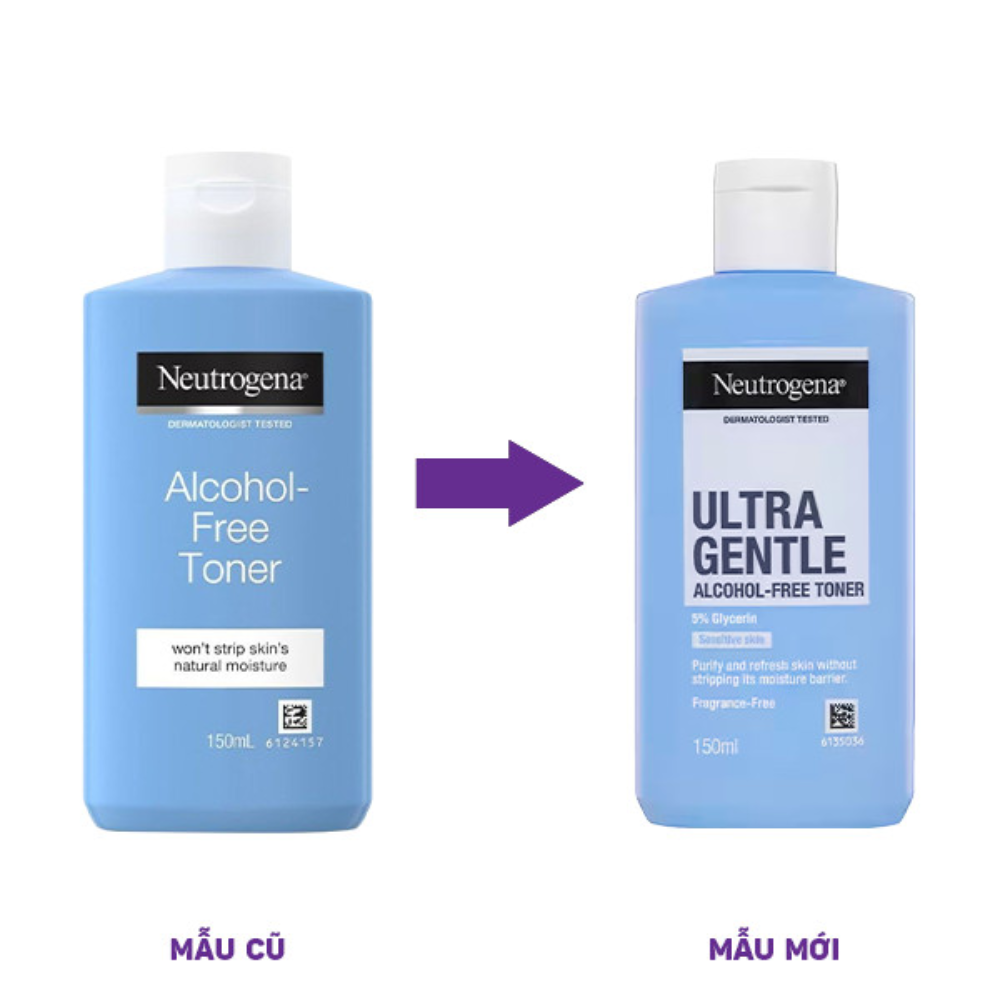 Nước Hoa Hồng Neutrogena Không Chứa Cồn 150ml Alcohol Free Toner