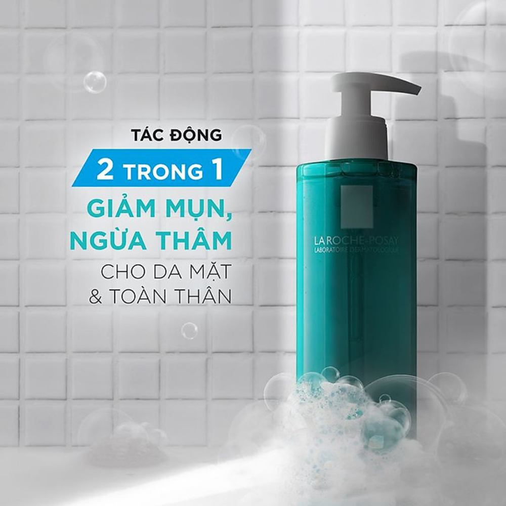 Gel Rửa Mặt & Tắm La Roche-Posay Làm Sạch & Giảm Mụn 400ml