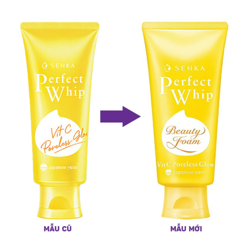 Sữa Rửa Mặt Senka Dưỡng Sáng Mờ Thâm 100g Perfect Whip Vit C