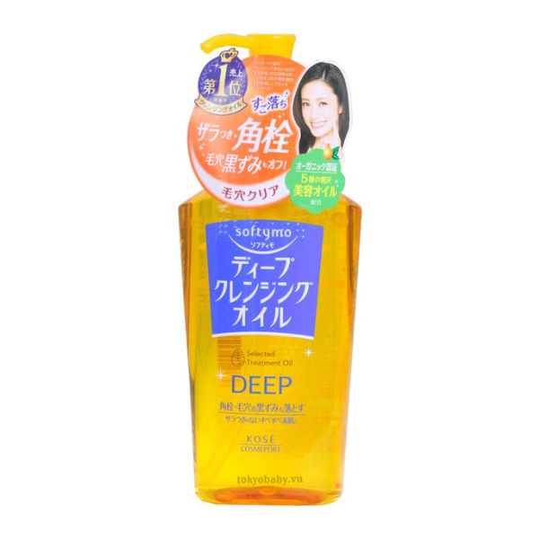 Dầu Tẩy Trang Kose Softymo Chuyên Làm Sạch 230ml (đủ màu)