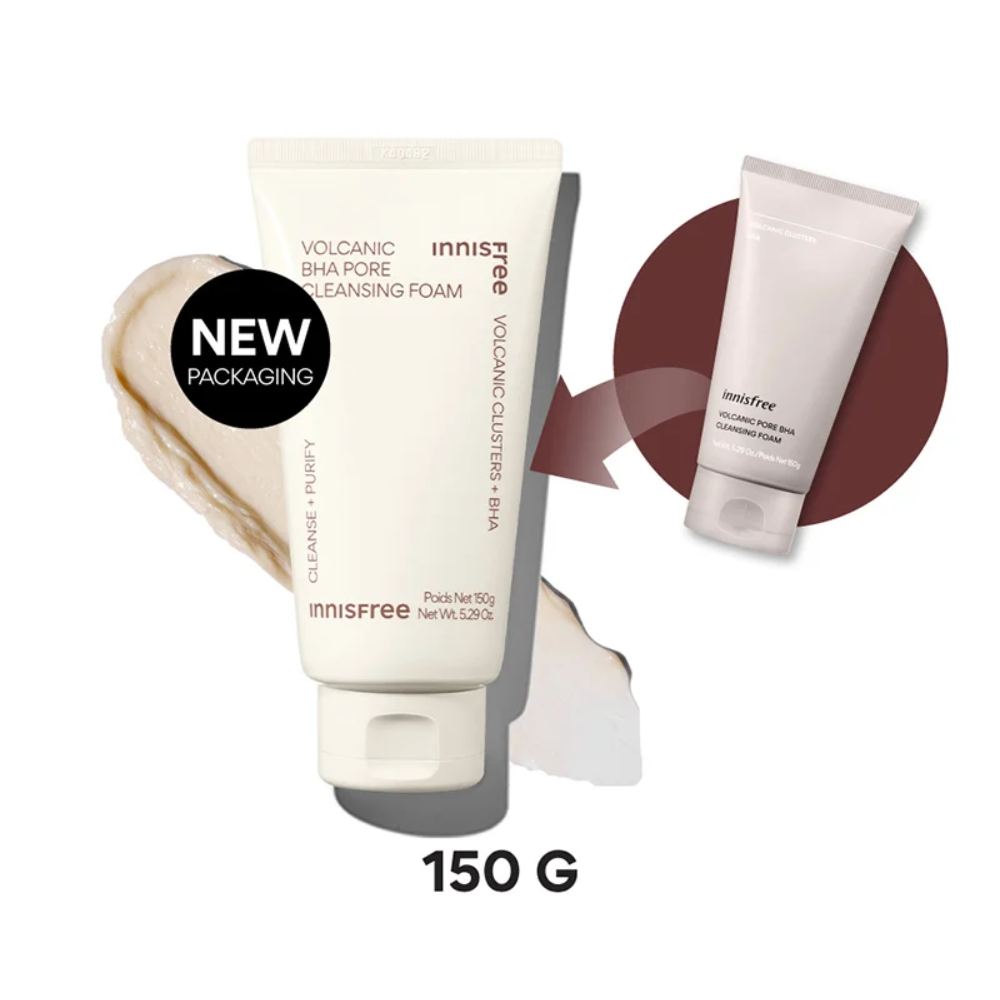 Sữa Rửa Mặt innisfree Kiểm Soát Nhờn 150g (Mới) Volcanic Pore BHA Cleansing Foam