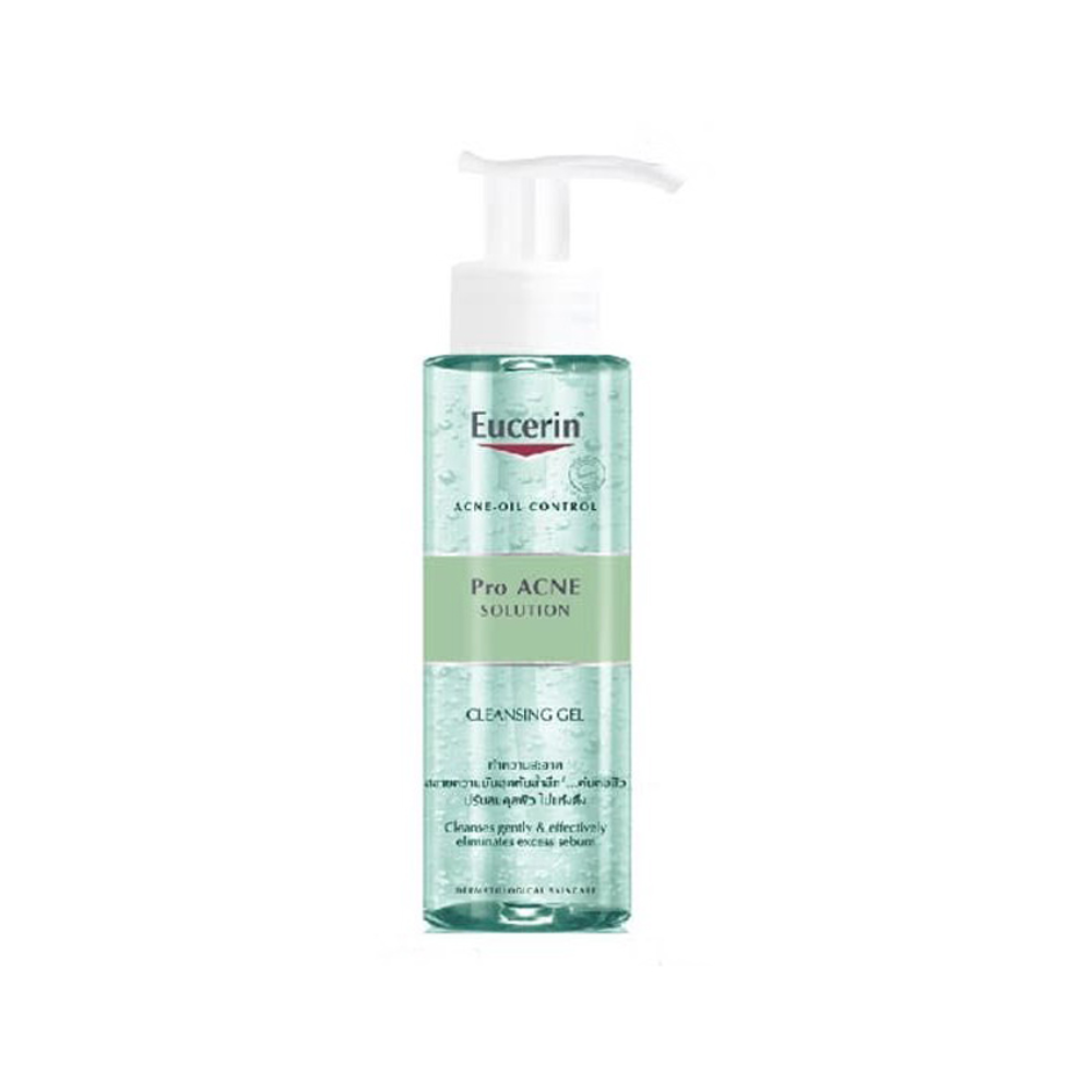 Gel Rửa Mặt Eucerin Cho Da Nhờn Mụn 400ml Pro ACNE Solution Cleansing Gel