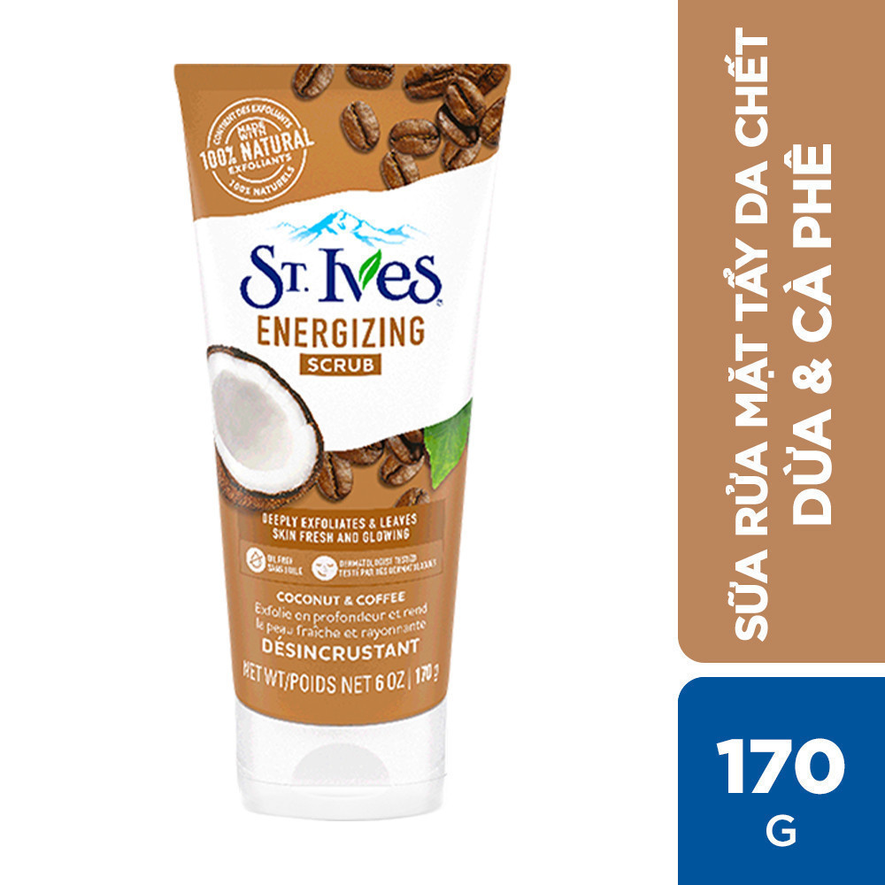 Sữa Rửa Mặt St.Ives Tẩy Tế Bào Chết 170g Acne Control Scrub Apricot