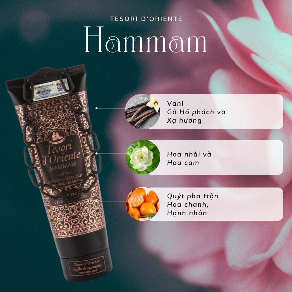Sữa Tắm Hương Nước Hoa Hamman 250ml-500ml Tesori d'Oriente