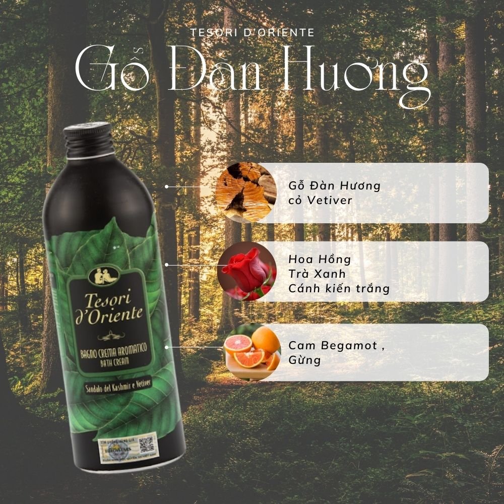 Sữa Tắm Hương Nước Hoa Đàn Hương 250ml-500ml Tesori d'Oriente