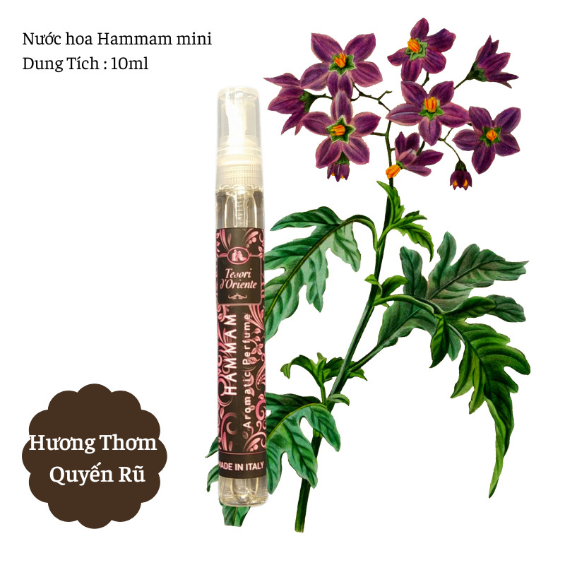 Nước Hoa Tesori d'Oriente Đủ Mùi Hương Dạng 10ml Tiện Lợi