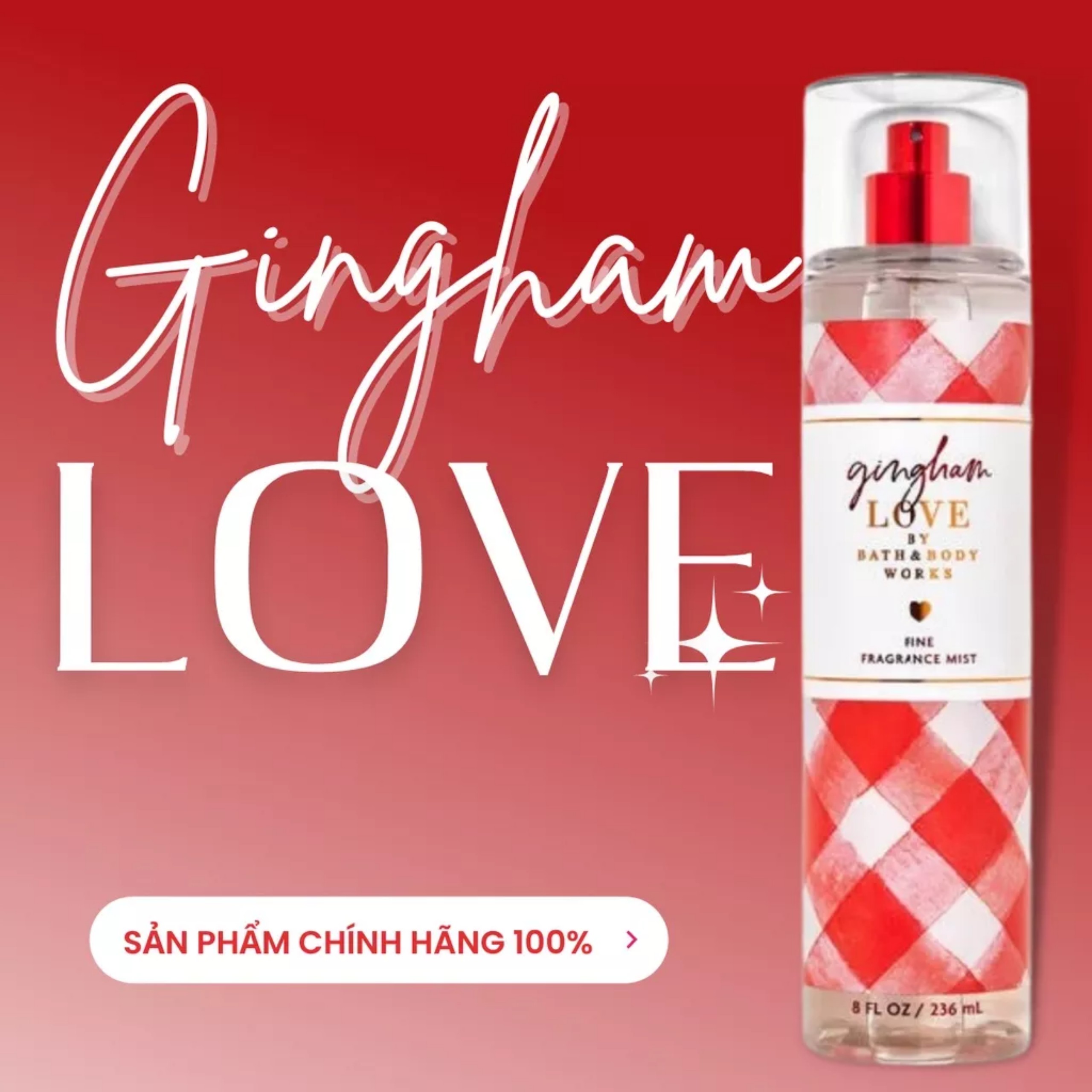 Xịt Thơm Toàn Thân Gingham Love Body Mist Bath & Body Work 236ml