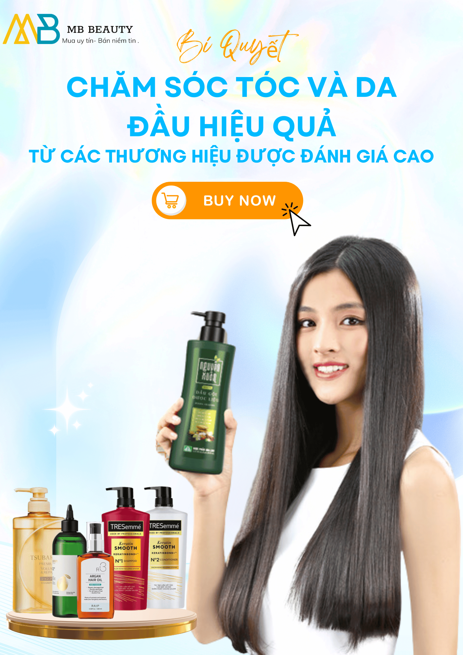 chăm sóc tóc và da đầu mb beauty 