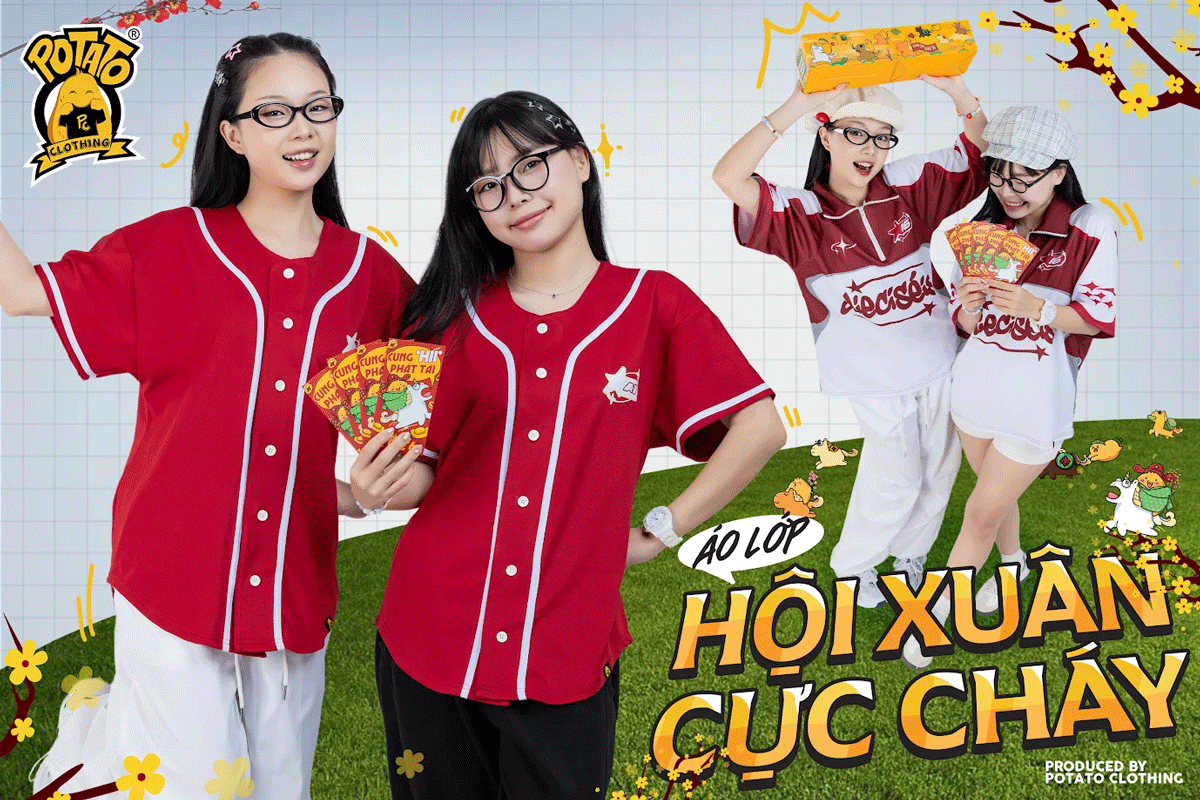 Top 19 mẫu áo lớp hội xuân cực cháy giúp tập thể chiếm trọn spotlight