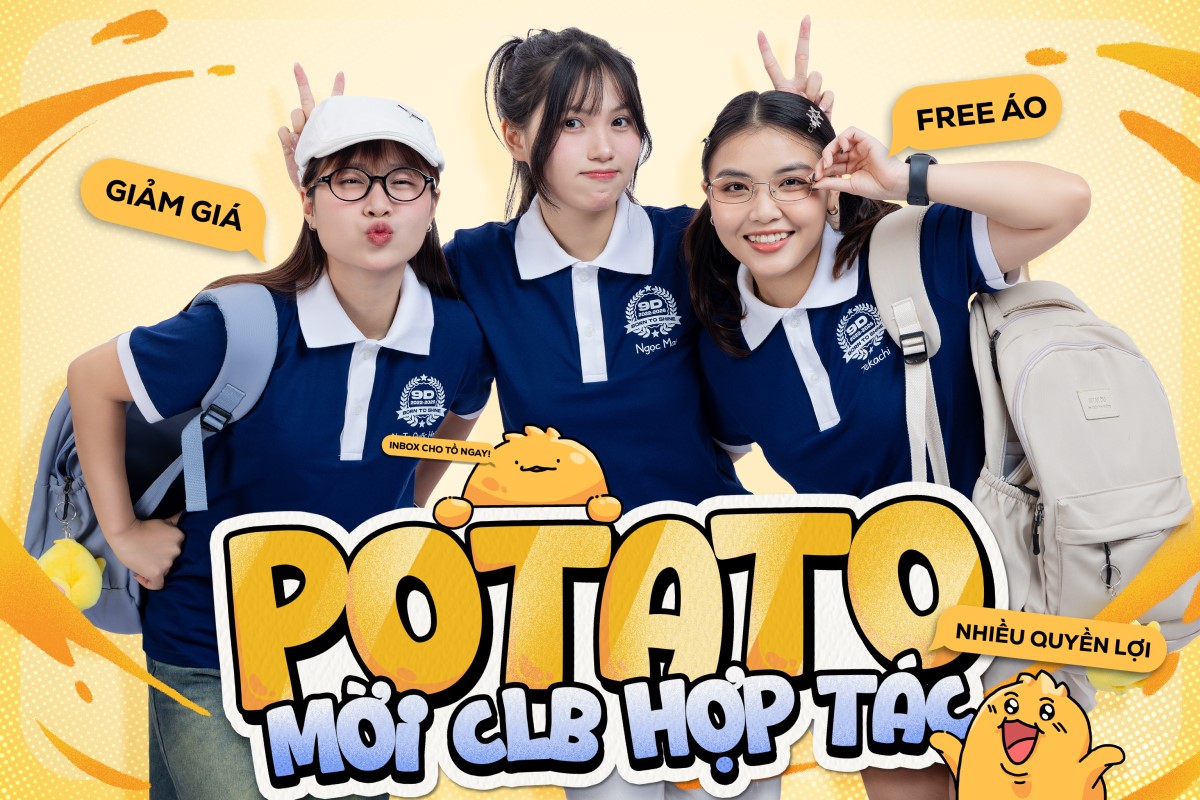 Tài Trợ Đồng Phục Đội Nhóm: Potato Clothing Đồng Hành Cùng Các CLB THCS-THPT & Đại Học