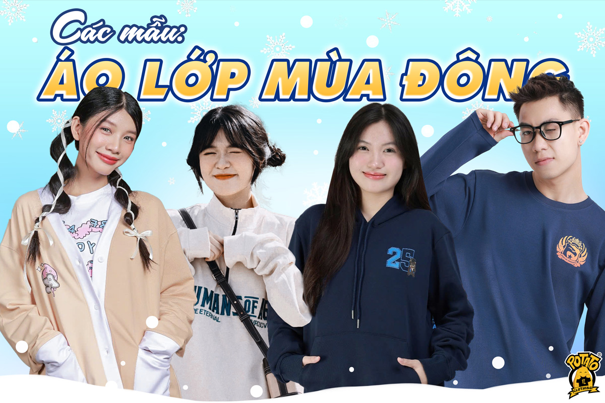 Gợi ý các mẫu áo lớp mùa đông đẹp dành cho các bạn học sinh